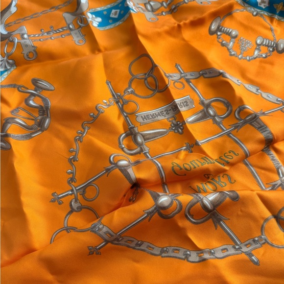 Hermès Mors et Gourmettes silk scarf - Picture 5 of 8